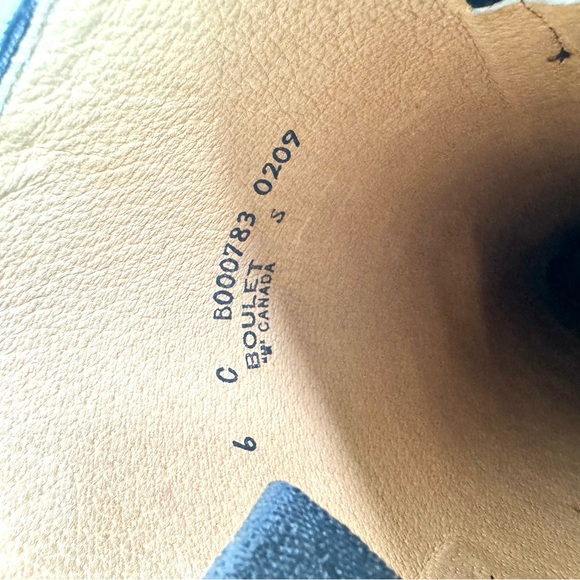 BOULET VINTAGE BLACK RIDING BOOT EQUESTRIAN BOOT TALL BOOT BELOW THE KNEE SIZE 6 - Picture 13 of 15